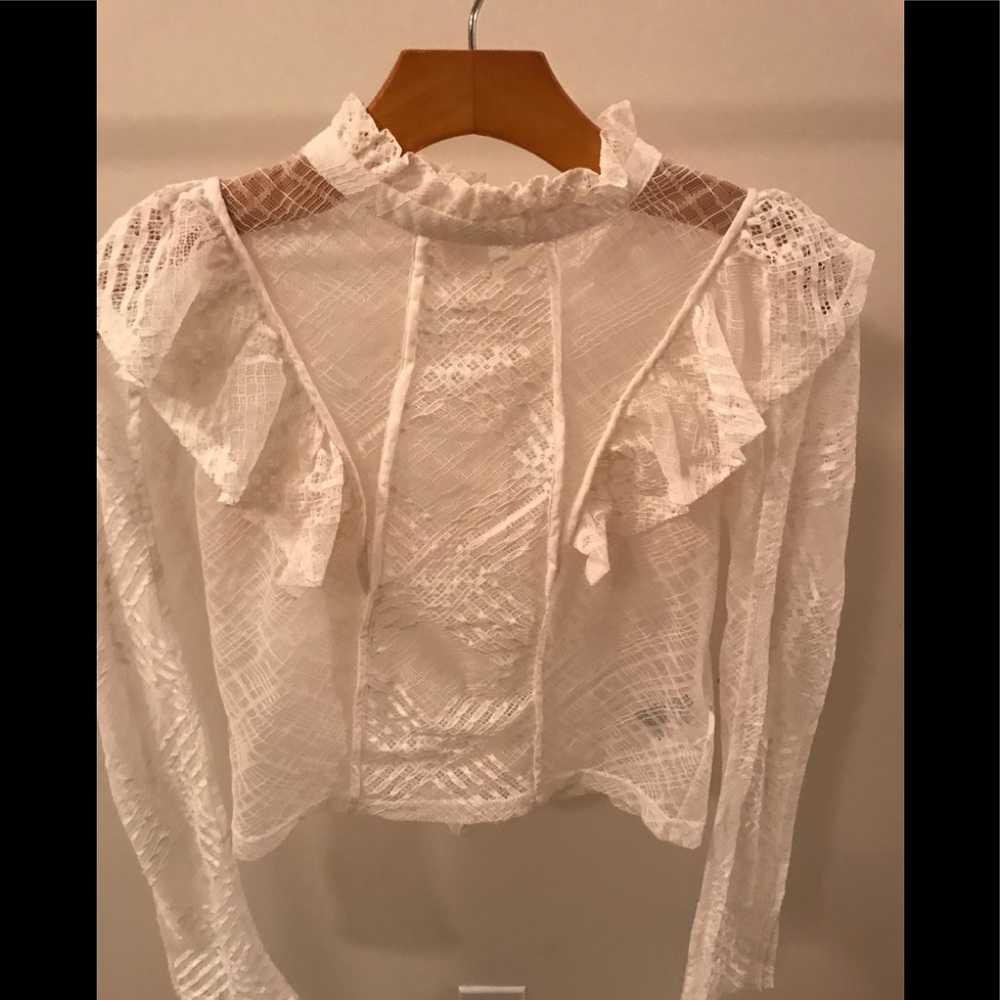 H&M Women’s Victorian Style Lace Blouse. Size: 4